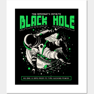 The Internet's Black Hole // Wasting Time Online Posters and Art